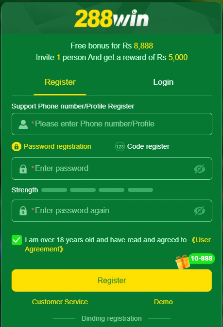 288win Game Registration